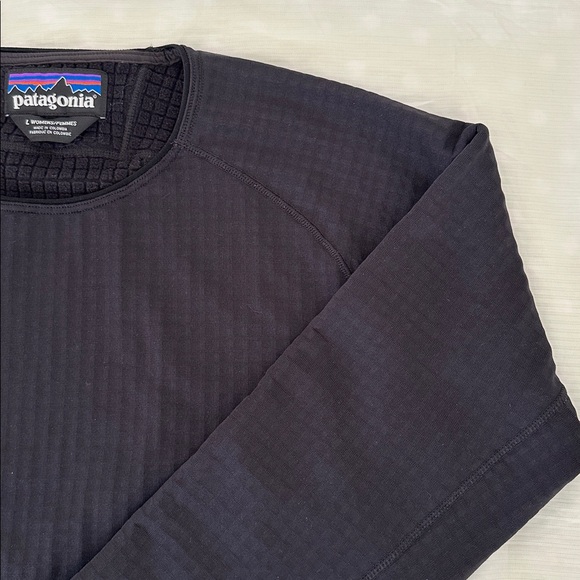 Patagonia Women’s R1  Crew Fleece Sweatshirt Black Large - Picture 2 of 13